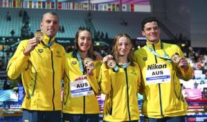 Nuevos récords para Australia y Katie Ledecky en mundial de natación