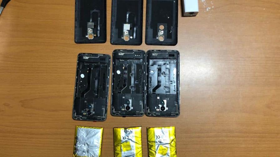 DNCD ocupa cocaína en celulares que simulaban ser baterías