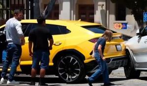 Hijo de Ben Affleck choca lujoso Lamborghini contra un costoso BMW, y todo queda captado