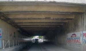 Obras Públicas evalúa deterioro puente a desnivel del kilómetro 13 de la autopista Duarte