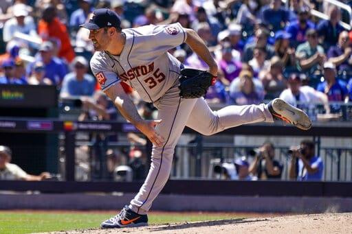 Verlander domina en triunfo de los Astros de Houston ante los Mets