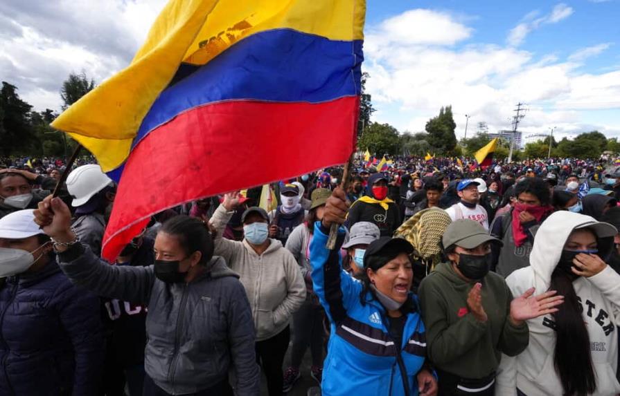 El Gobierno de Ecuador insiste en vincular protestas con mercados ilegales