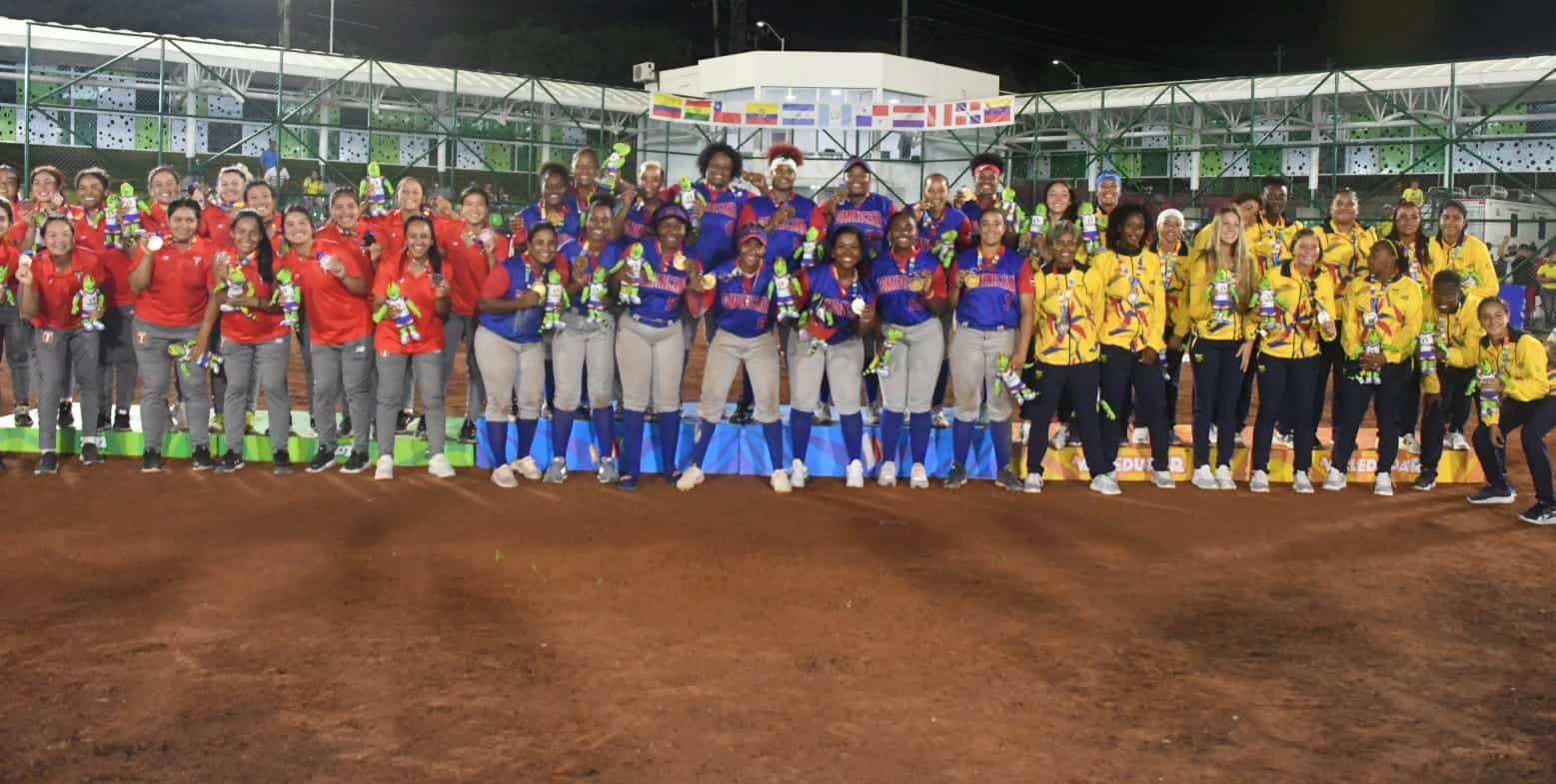 Los primeros tres lugares en los XIX Juegos Bolivarianos 2022.