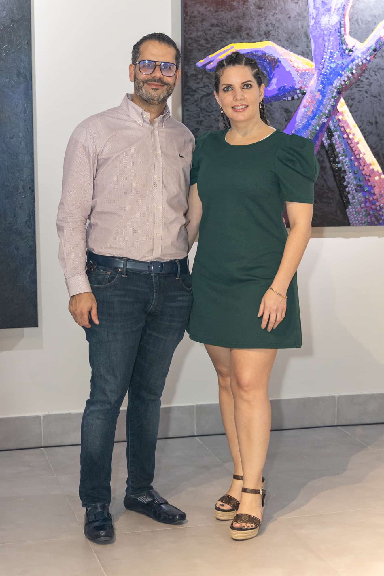 Edwin Santana y Helga Von.