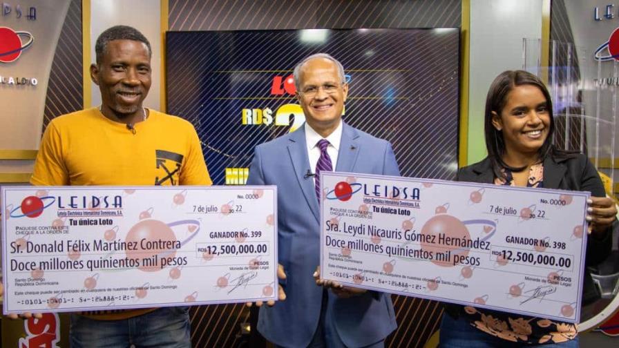 Empleada de zona franca y albañil ganan RD$25 millones de la Loto