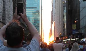 El Manhattanhenge, la puesta de sol más famosa de Nueva York