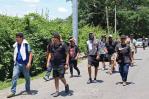 Cientos de venezolanos salen en caravana desde la frontera sur de México