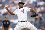 Luis Severino sale de juego por rigidez en el hombro derecho Luis Severino sale de juego por rigidez en el hombro derecho