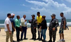 Encuentro deportivo en Nagua con la Policía Nacional