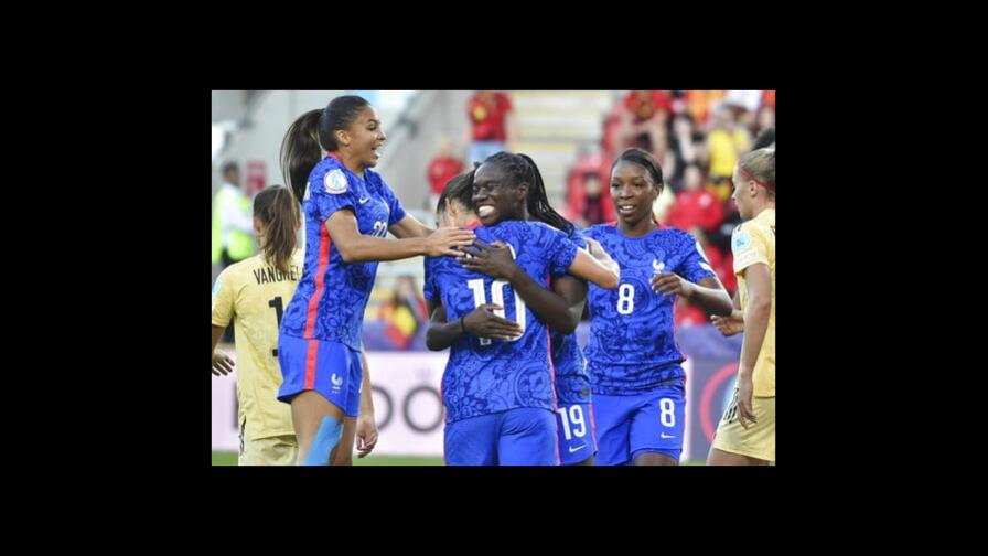 Francia gana 2-1 a Bélgica y avanza a cuartos en el Europeo femenino