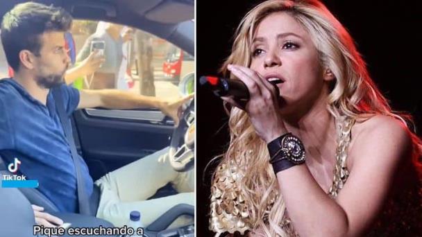 Captan a Gerard Piqué escuchando el tema “Inevitable” de Shakira