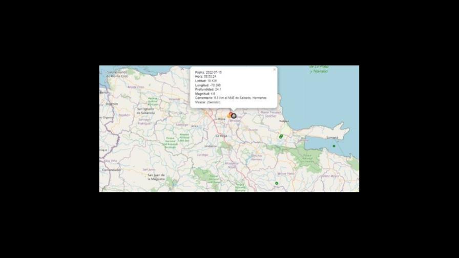 Sismo de 4.6 grados se siente en varias localidades del Cibao