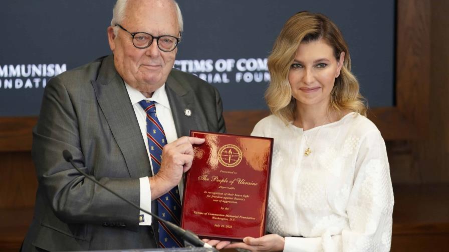 Primera dama de Ucrania recibe premio de Derechos Humanos en Estados Unidos