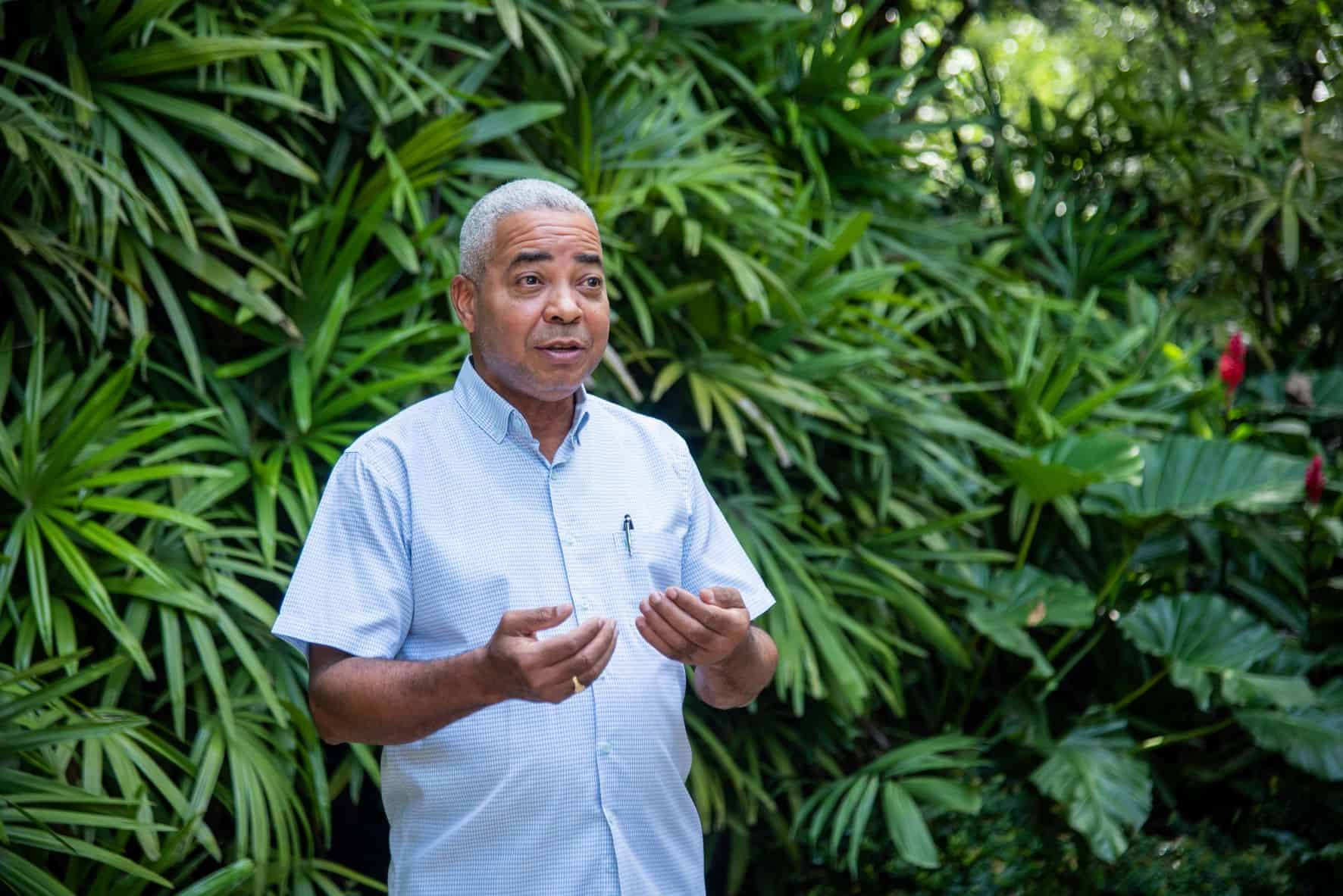 Pedro Suárez, director del Jardín Botánico