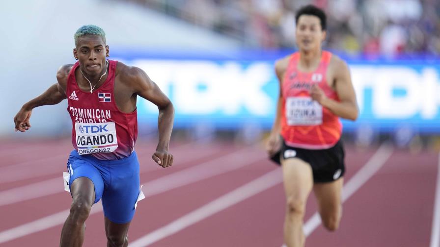 Ogando, a la final en 200 metros y rompe el récord nacional en Mundial de Atletismo