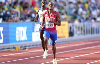 Alexander Ogando llegó quinto en la final de los 200 metros del Mundial