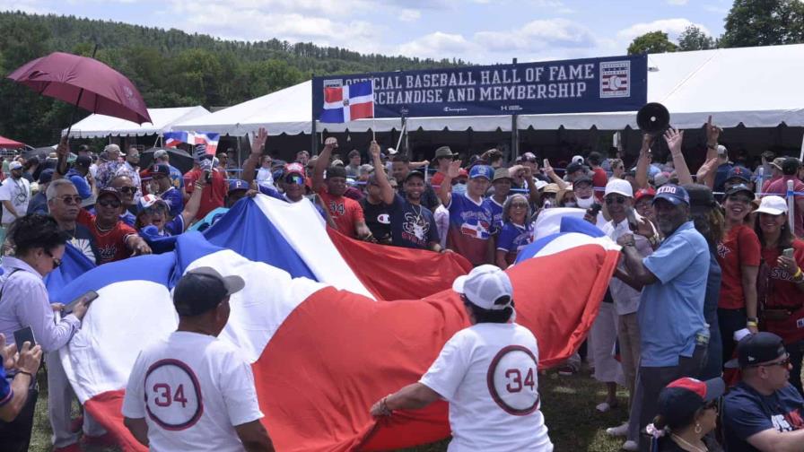 Dominicanos en Cooperstown celebran antes de la llegada del Big Papi