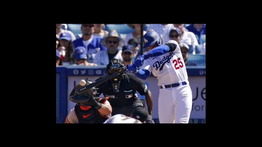 Los Dodgers vienen de atrás para doblegar 7-4 a los Gigantes