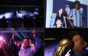 El Barrilete Cósmico Maradona irá al espacio con mensajes de hinchas