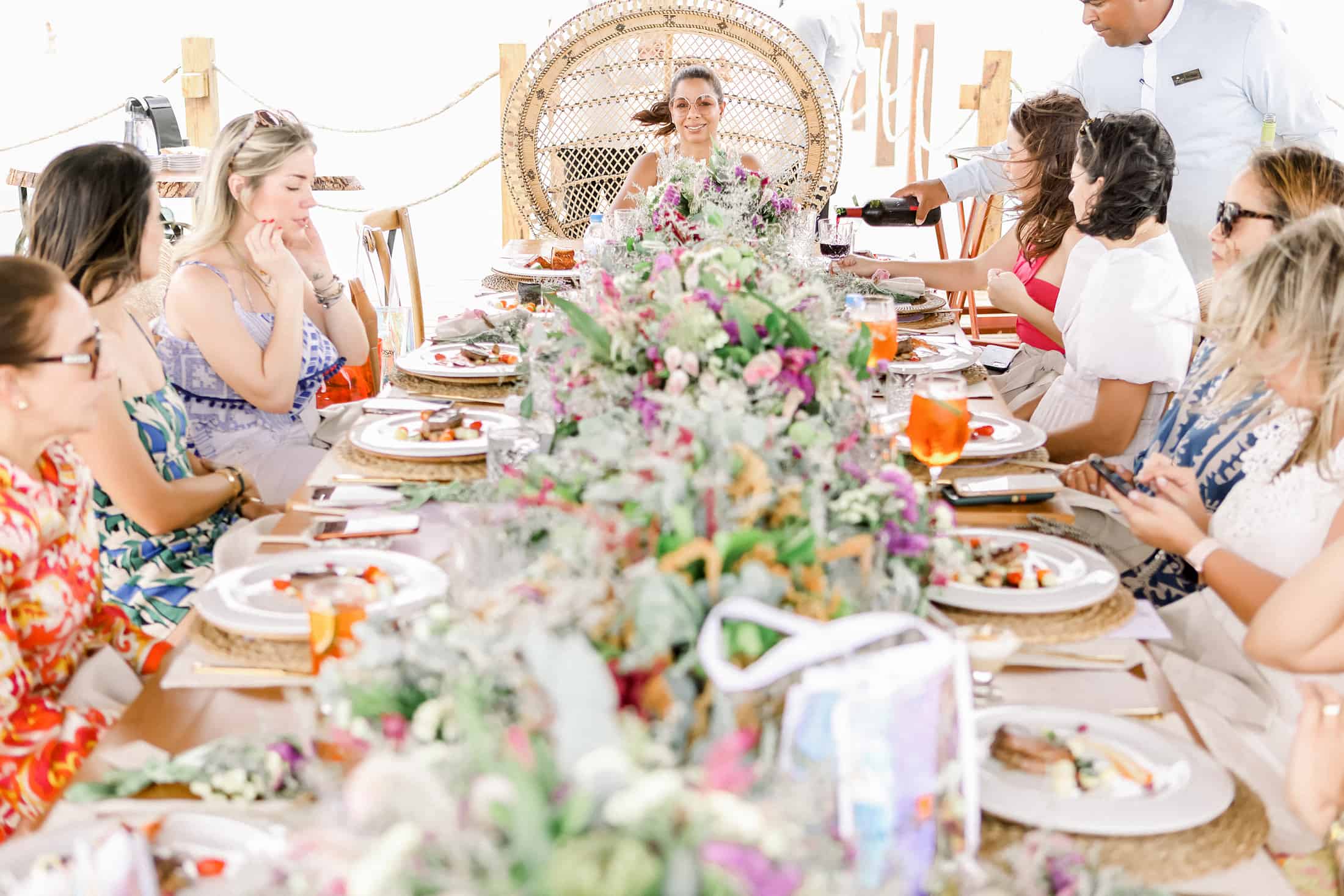 Asistentes al encuentro de belleza.