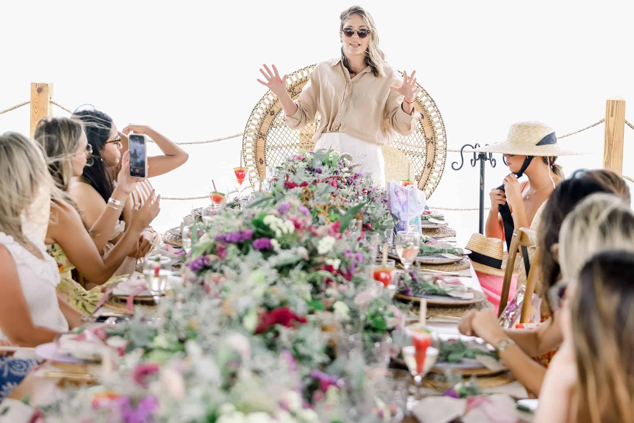 Asistentes al encuentro de belleza.