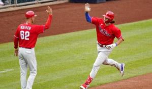 Filis barren a Piratas; Alec Bohm se queda a triple del ciclo