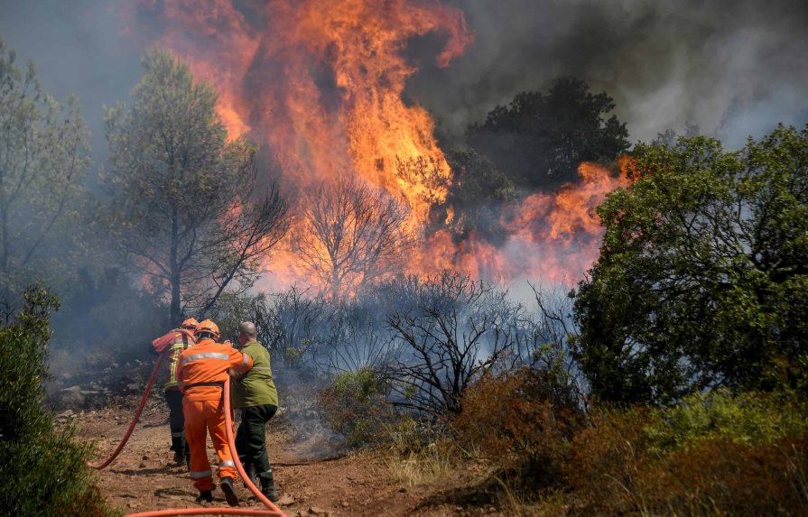 Seis bomberos heridos en un incendio forestal en el sur de Francia