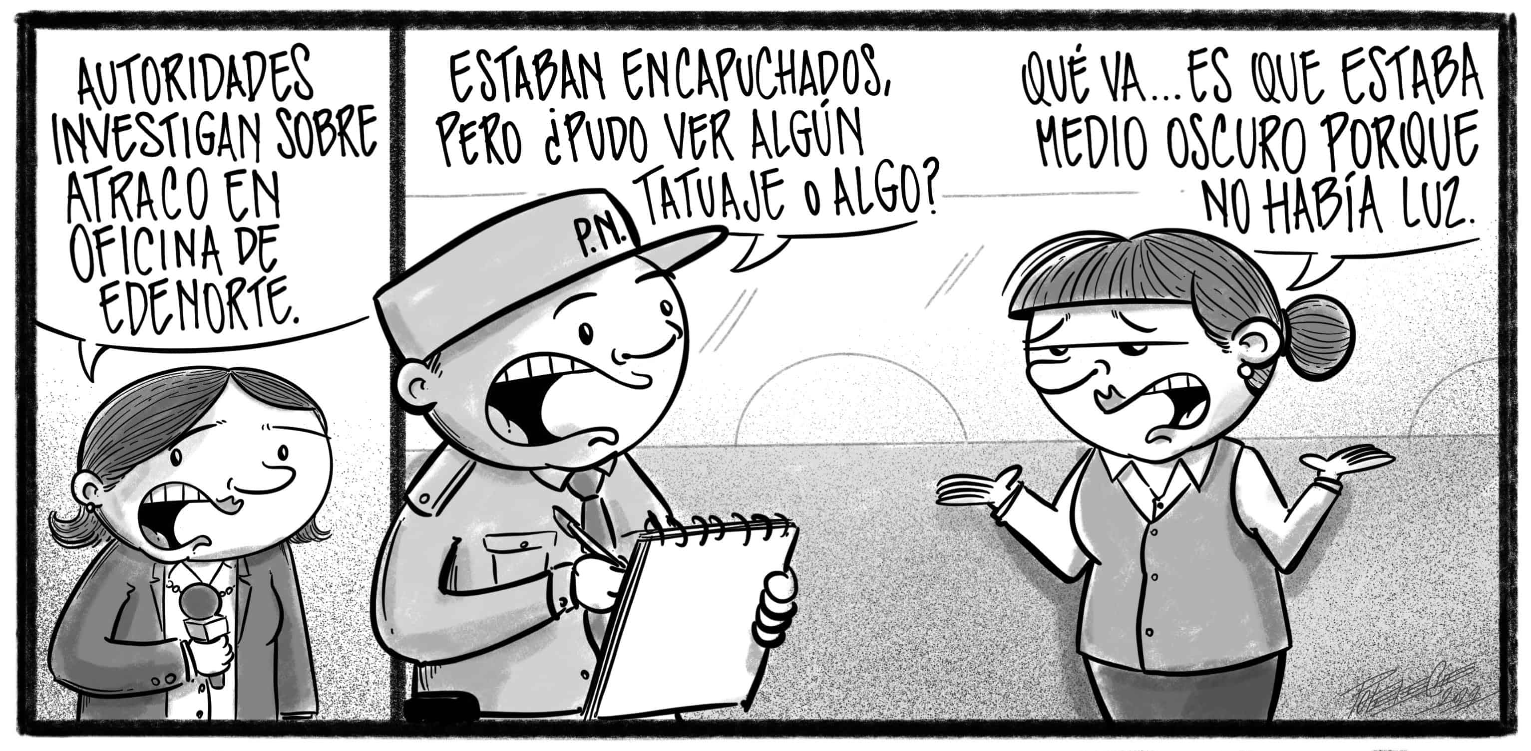 Caricatura de Noticiero Poteleche 2 agosto 2022