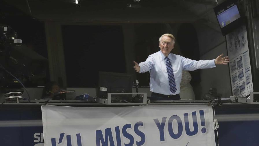 Falleció Vin Scully la voz oficial de LA. Dodgers  durante 67 años