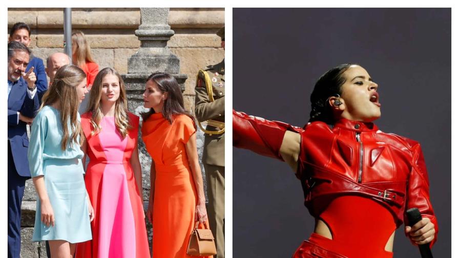 La reina de España y sus hijas asisten a concierto de Rosalía