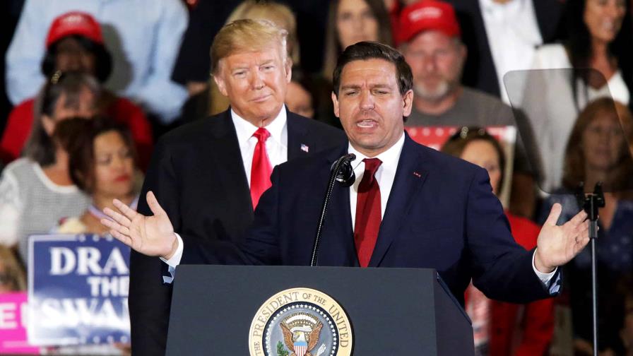DeSantis y Trump, de una relación paternal a posibles rivales
