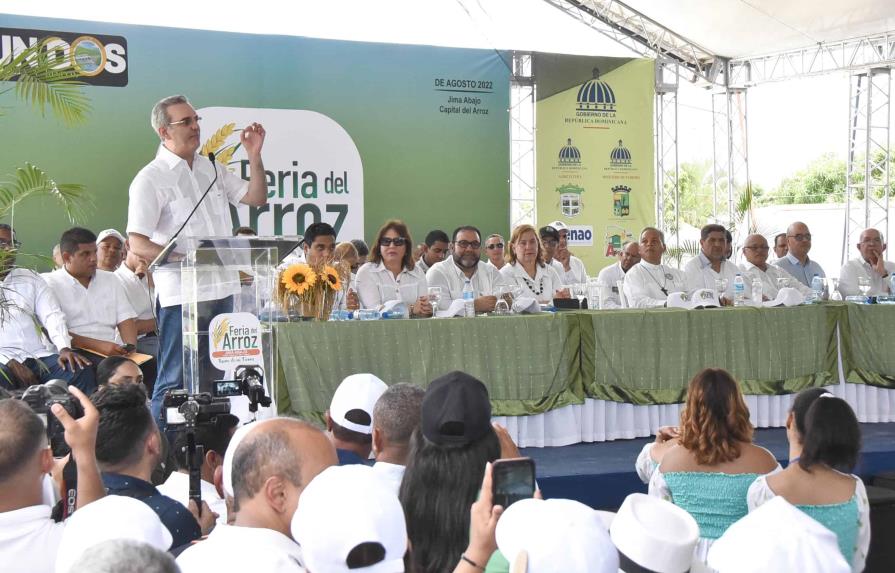 Presidente encabeza apertura Feria Nacional del Arroz en Jima Abajo, La Vega