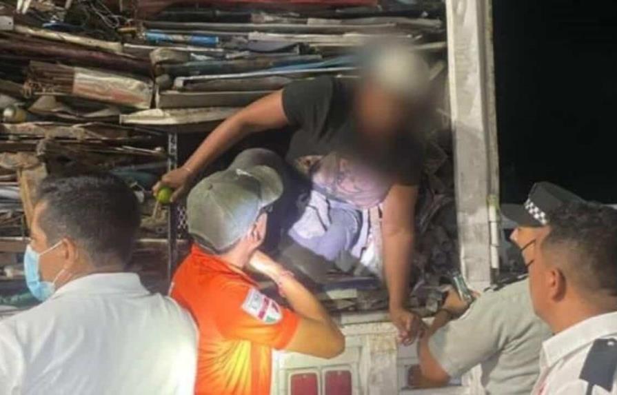 Son banilejos los dominicanos que viajaban hacinados dentro de camión en México