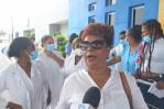 Protesta | Enfermeras del Moscoso Puello reclaman mejores condiciones laborales