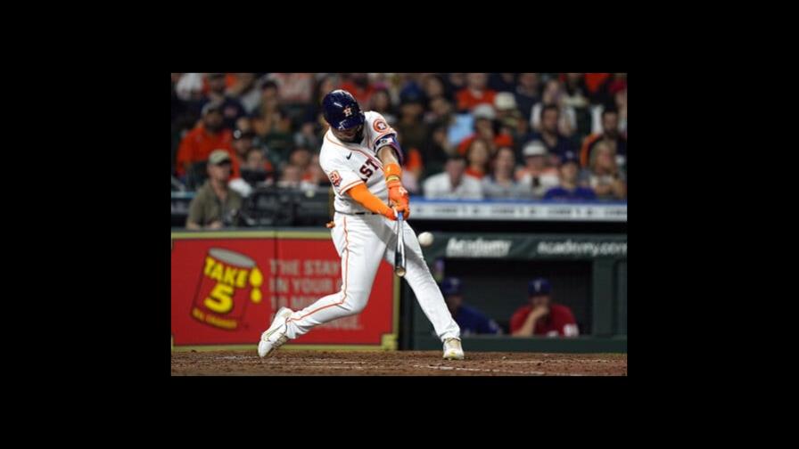 Con grand slam de Díaz, Astros vencen a Rangers Con grand slam de Díaz, Astros vencen a Rangers