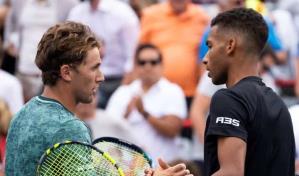 Lo que pasó en el partido de tenis entre Casper Ruud y Felix Auger-Aliassime
