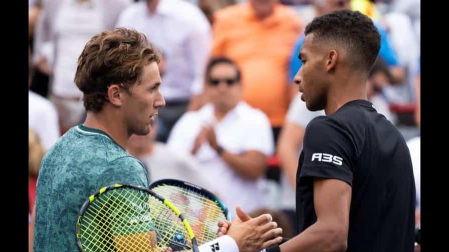 Lo que pasó en el partido de tenis entre Casper Ruud y Felix Auger-Aliassime