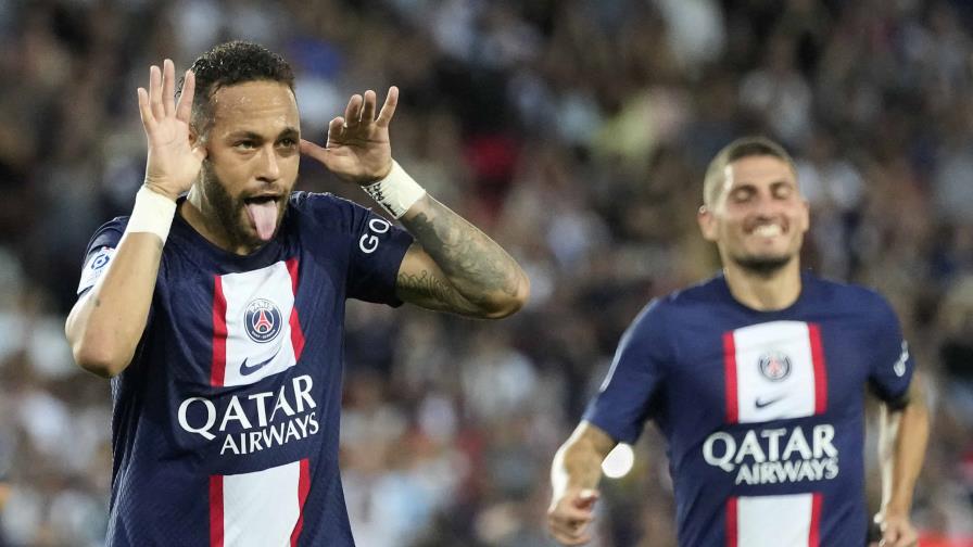 Doblete de Neymar y goleada del París Saint-Germain