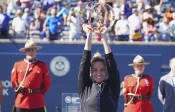Halep supera a Haddad Maia y conquista Toronto por tercera vez