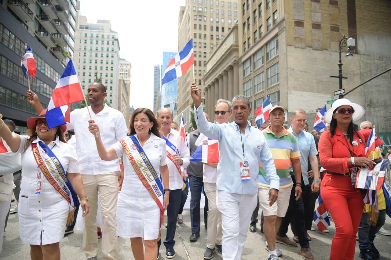 Celebración del Desfile Nacional Dominicano en NY.