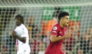 Gol de Díaz le da a Liverpool empate ante Crystal Palace