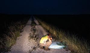 Enrique Galan, cazador profesional de pitones birmanas en Florida