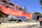 Refuerzan  muro para evitar nuevos derrumbes en avenida de Santiago