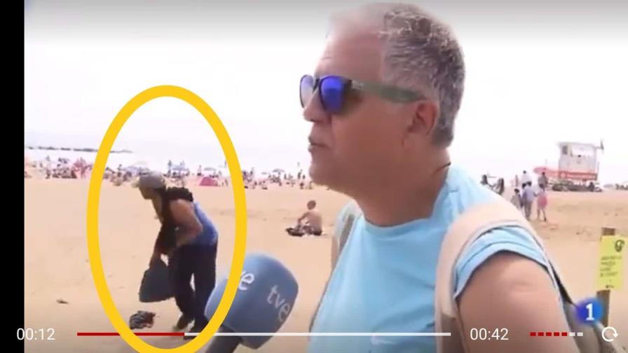 Captan robo durante una entrevista en España Captan robo durante una entrevista en España