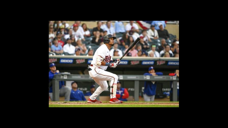 Mellizos ganan 2-1 a Rangers; Arráez y Miranda pegan de  jonrón