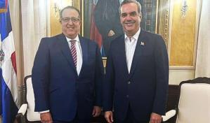 Abinader recibe visita de Magín Díaz, exdirector de la DGII en gestión de Danilo Medina