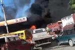 Se incendia bomba de combustible tras accidente de camioneta en Haití