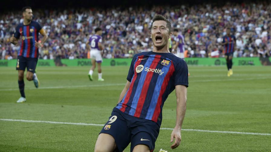 El Barcelona gana 4-0 al Real Valladolid con doblete de Lewandowski El Barcelona gana 4-0 al Real Valladolid con doblete de Lewandowski
