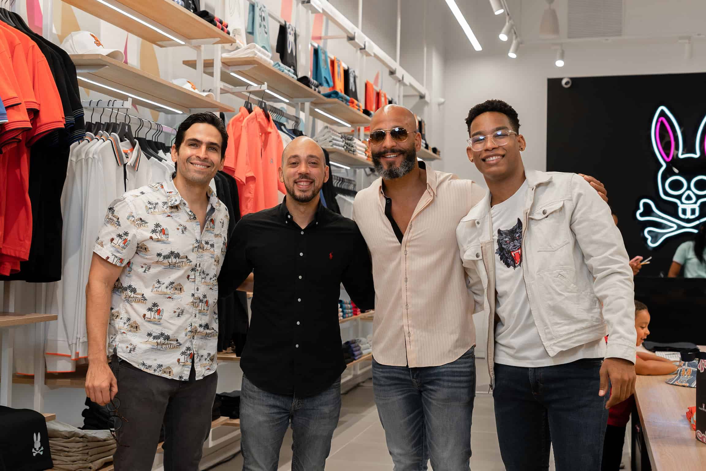 Christian A´lvarez, Eduardo Santos, Rene´ Castillo y Hey Santana.