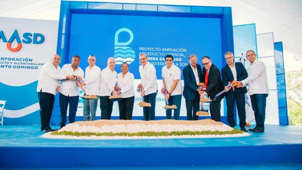 Gobierno comienza ampliación de acueducto llevará agua del Ozama a Santo Domingo Este y Norte